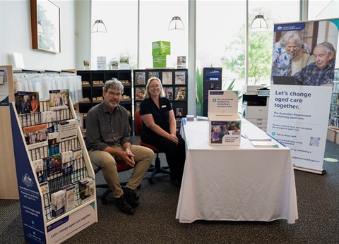 Rob Stewart and Karen Miller - Ageing and Aged Care Engagement Hub - Singleton Public Library - 2023.jpg